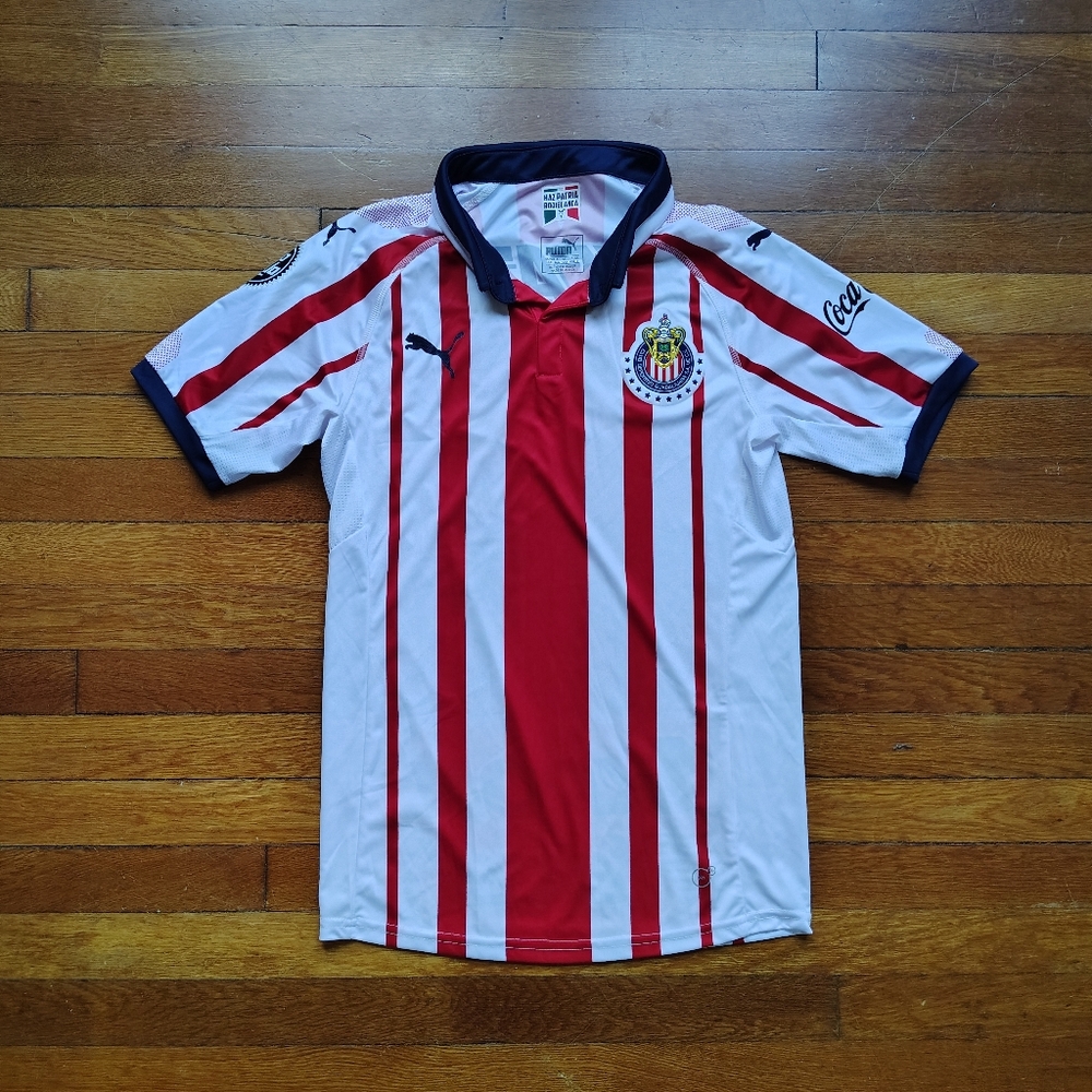 Puma Chivas de Guadalajara 2018/19 Home Men's Small Fútbol Soccer Jersey Shirt